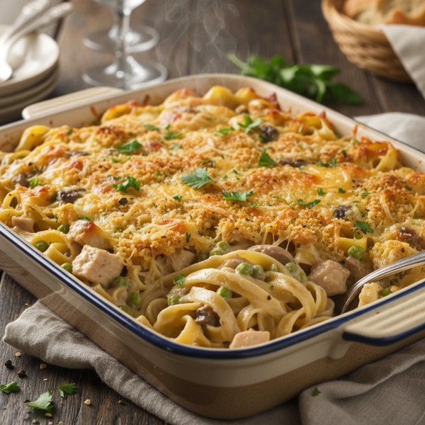 Ultimate Creamy Turkey Tetrazzini Casserole recipe