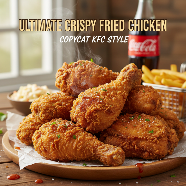 Ultimate Crispy Fried Chicken (Copycat KFC Style) recipe