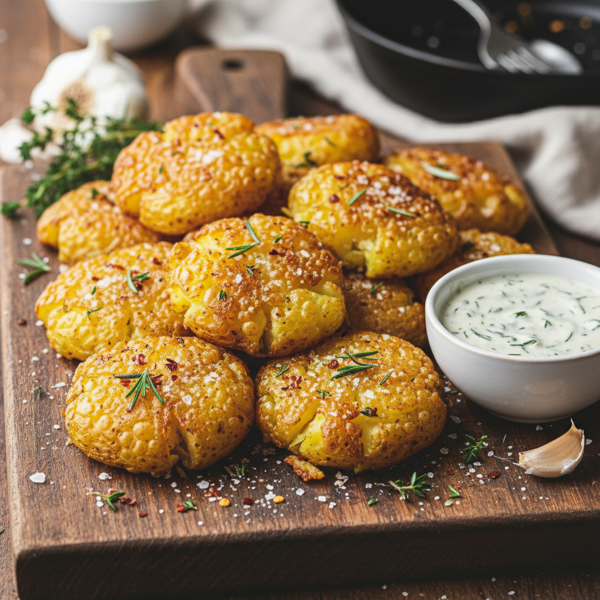 Ultimate Crispy Smashed Potatoes recipe