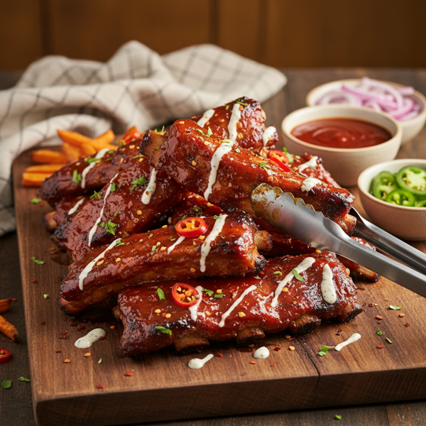 Ultimate Crock Pot Sweet and Spicy Barbecue Ribs recipe