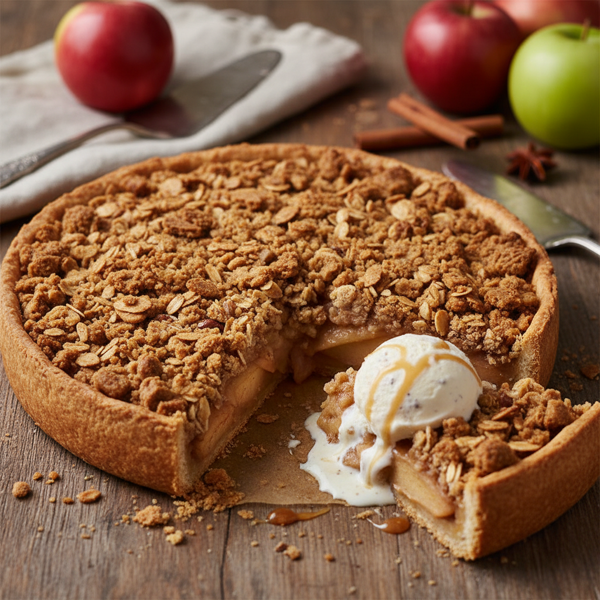 Ultimate Crunchy Apple Crumble Pie recipe