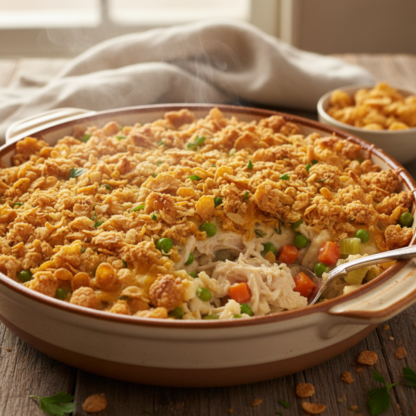 Ultimate Crunchy Chicken Casserole Delight recipe