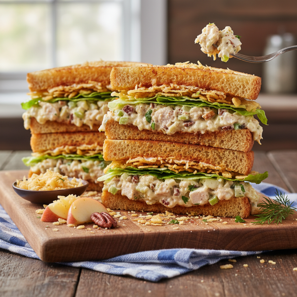 Ultimate Crunchy Chicken Salad Sandwiches recipe