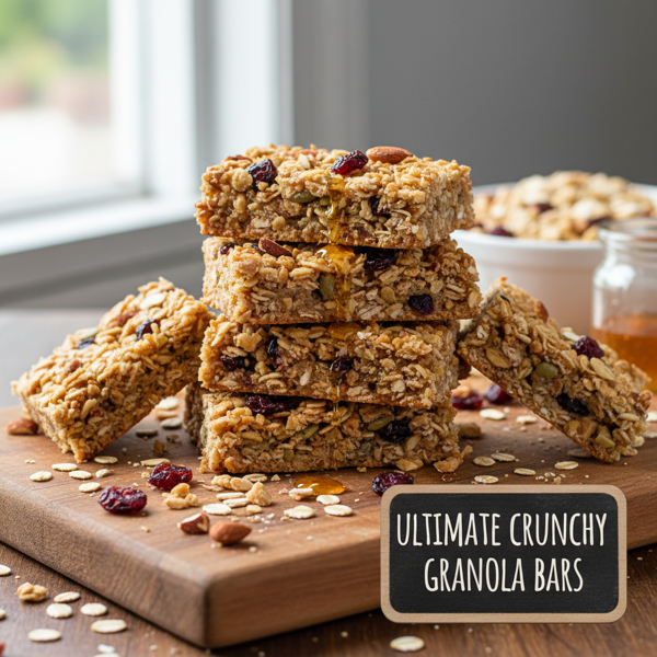 Ultimate Crunchy Granola Bars recipe