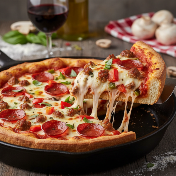 Ultimate Deep Dish Pizza recipe