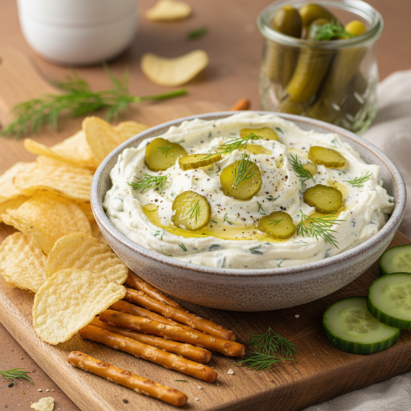 Ultimate Dill Pickle Cream Cheese Dip recipe