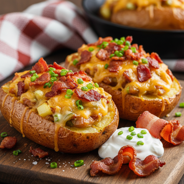 Ultimate Double-Crispy Bacon-Stuffed Potatoes recipe