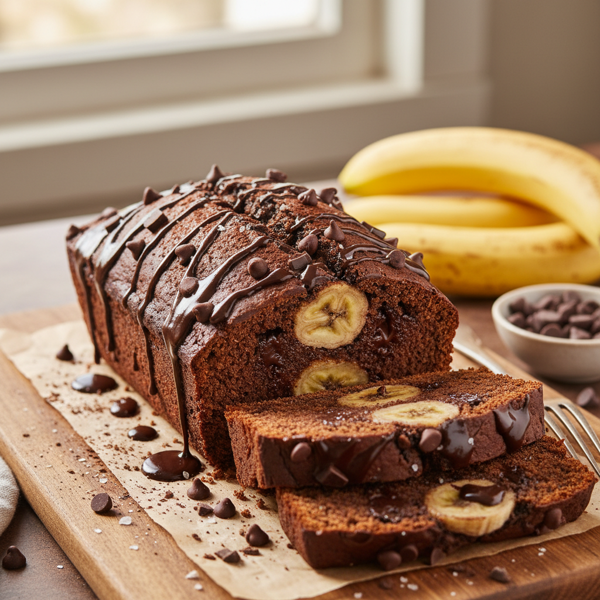 Ultimate Double Chocolate Banana Bread recipe