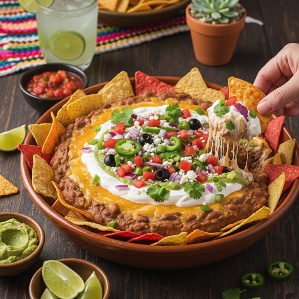 Ultimate Fiesta Bean Dip Extravaganza recipe