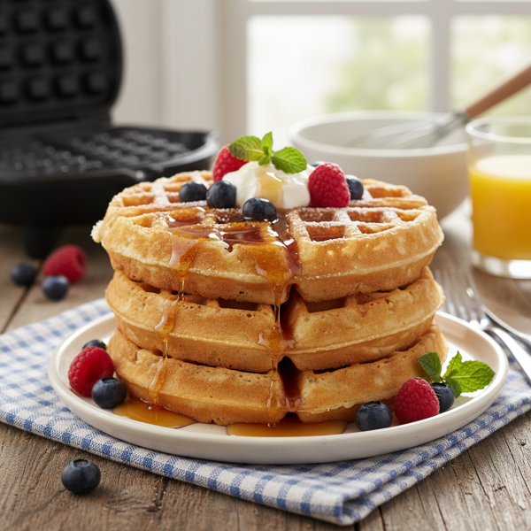 Ultimate Fluffy Belgian Waffles recipe