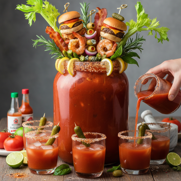 Ultimate Gallon Bloody Mary Punch recipe