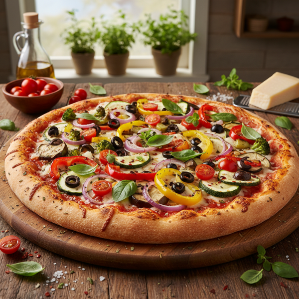 Ultimate Garden Veggie Pizza recipe