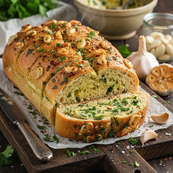 Ultimate Garlic Herb French Bread recipe