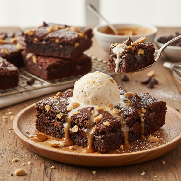 Ultimate Gooey Peanut Butter & Chocolate Brownie Bliss recipe