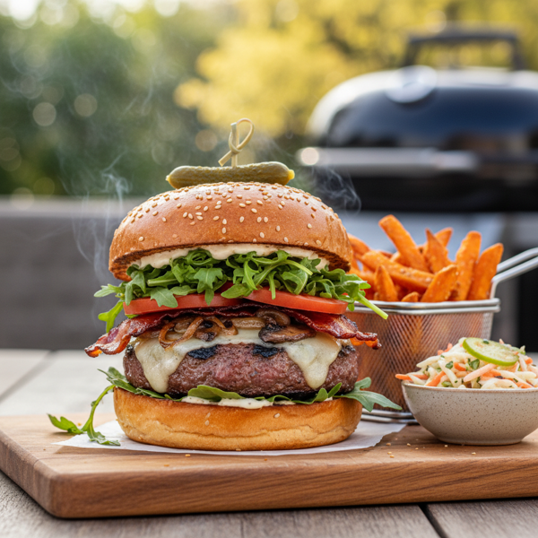 Ultimate Gourmet Backyard Burgers recipe