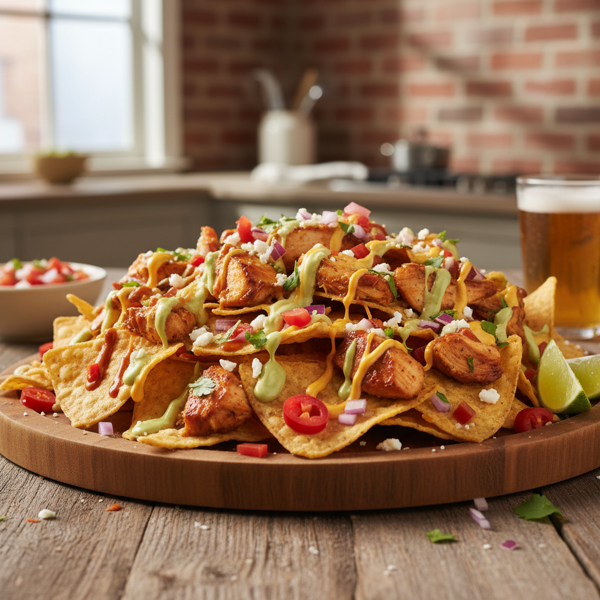 Ultimate Gourmet Chicken Nachos recipe