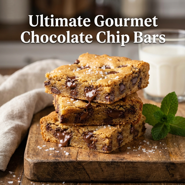 Ultimate Gourmet Chocolate Chip Bars recipe