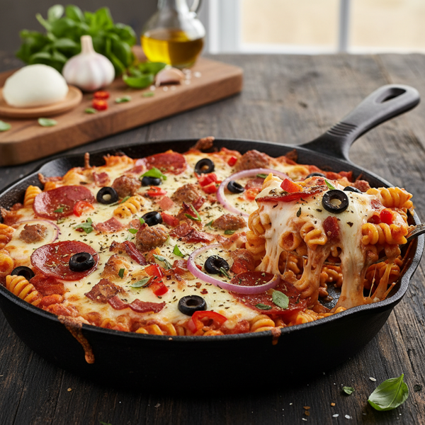 Ultimate Gourmet Pizza Pasta Bake recipe