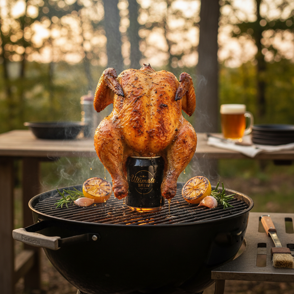 Ultimate Grilled Beer Can Chicken recipe