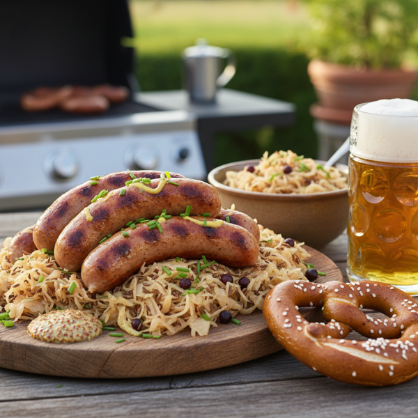 Ultimate Grilled Bratwurst with Sauerkraut recipe
