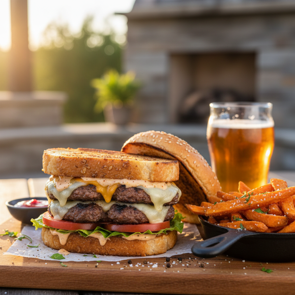 Ultimate Grilled Cheeseburgers recipe