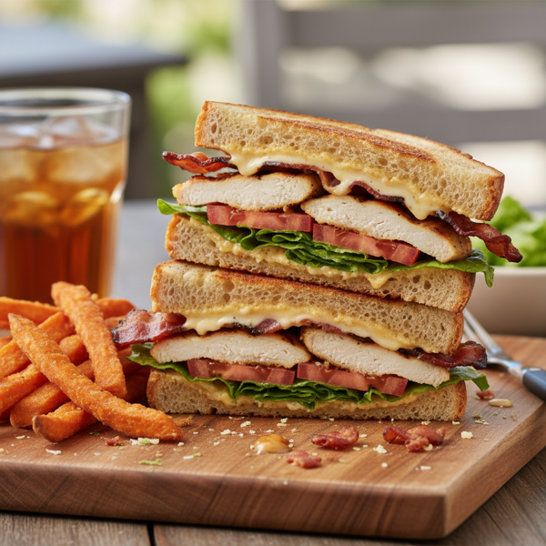 Ultimate Grilled Chicken Bacon Cheese Sandwich recipe