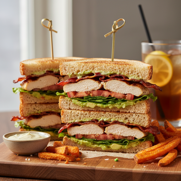 Ultimate Grilled Chicken Club Sandwich recipe