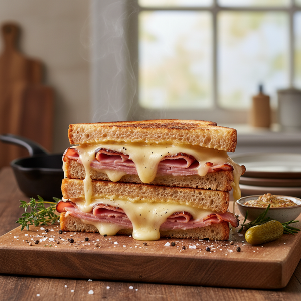 Ultimate Grilled Ham and Cheese Sandwiches recipe