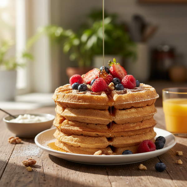 Ultimate Healthy Whole Wheat Waffles recipe
