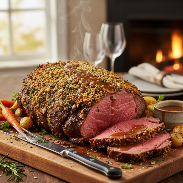 Ultimate Herb-Crusted Prime Rib Roast recipe