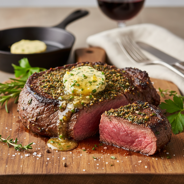 Ultimate Herb-Infused Filet Mignon with Gourmet Compound Butter recipe