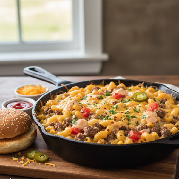 Ultimate Homemade Cheeseburger Macaroni Skillet recipe