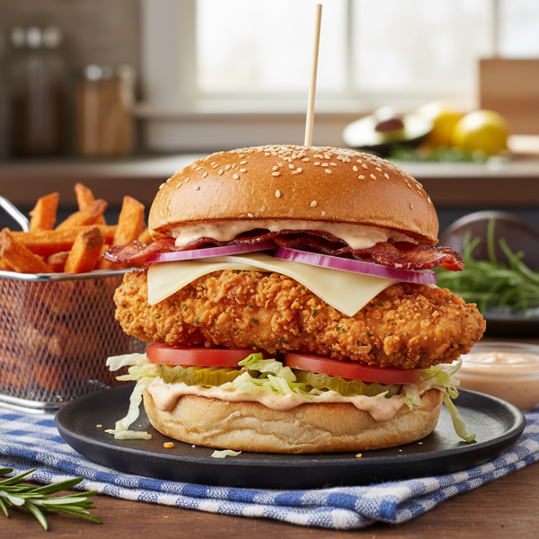 Ultimate Homemade Chicken Sandwich Deluxe recipe