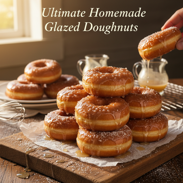 Ultimate Homemade Glazed Doughnuts recipe