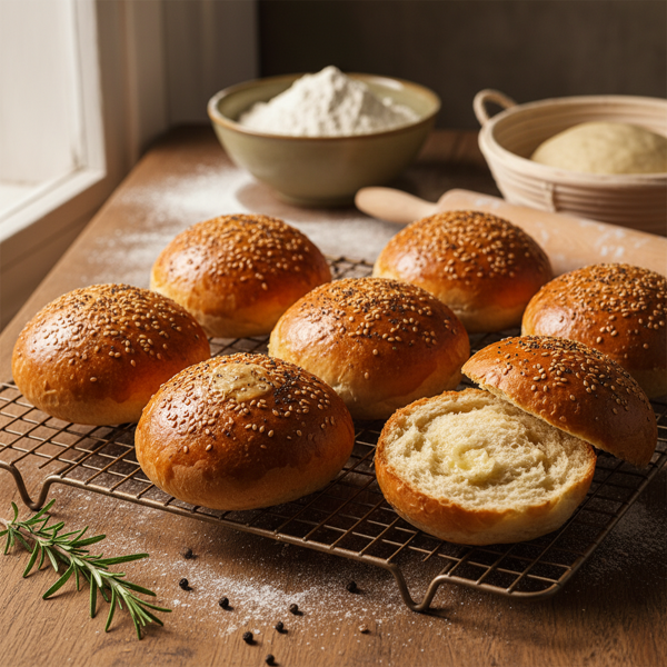 Ultimate Homemade Hamburger Buns recipe
