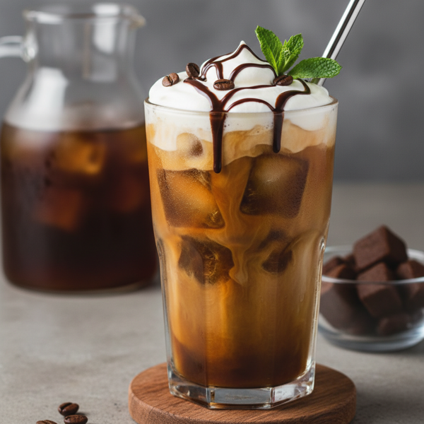 Ultimate Iced Coffee with Coffee Ice Cubes recipe