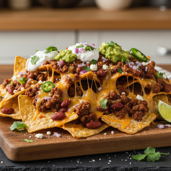 Ultimate Indulgent Nachos with Chili Con Carne recipe