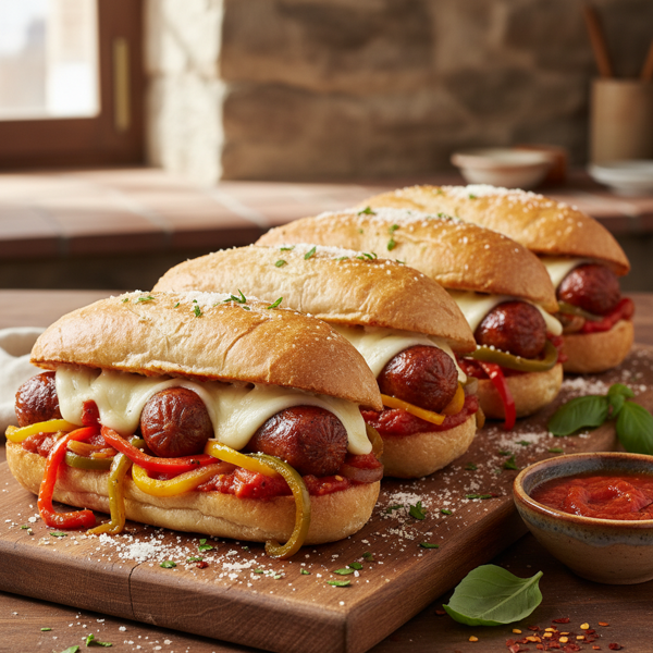 Ultimate Italian Sausage and Pepper Hoagies recipe