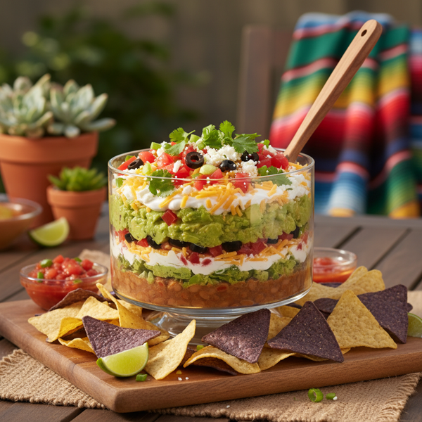 Ultimate Layered Mexican Fiesta Dip recipe