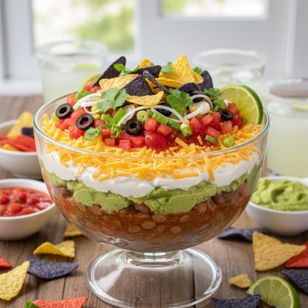 Ultimate Layered Taco Fiesta Dip recipe