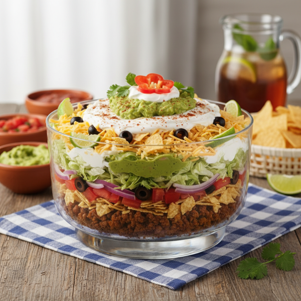 Ultimate Layered Taco Fiesta Salad recipe