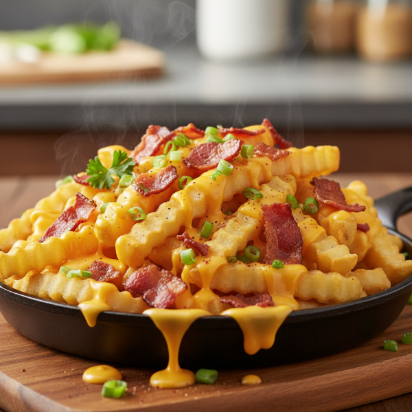 Ultimate Loaded Bacon Cheddar Fries recipe