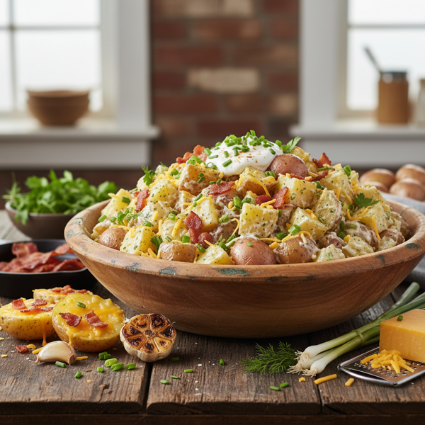 Ultimate Loaded Baked Potato Salad recipe