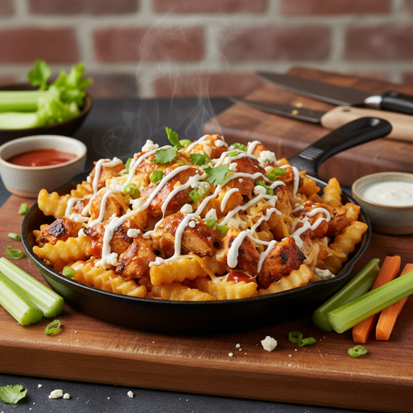 Ultimate Loaded Buffalo Fries recipe