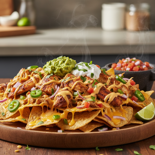 Ultimate Loaded Chicken Nachos recipe