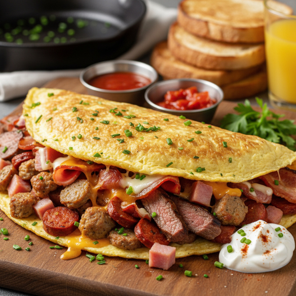 Ultimate Meat Lover's Feast Omelet recipe