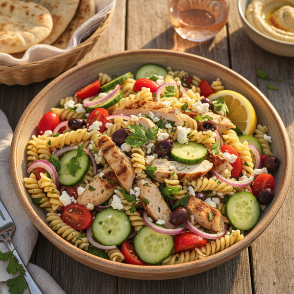 Ultimate Mediterranean Pasta Salad recipe