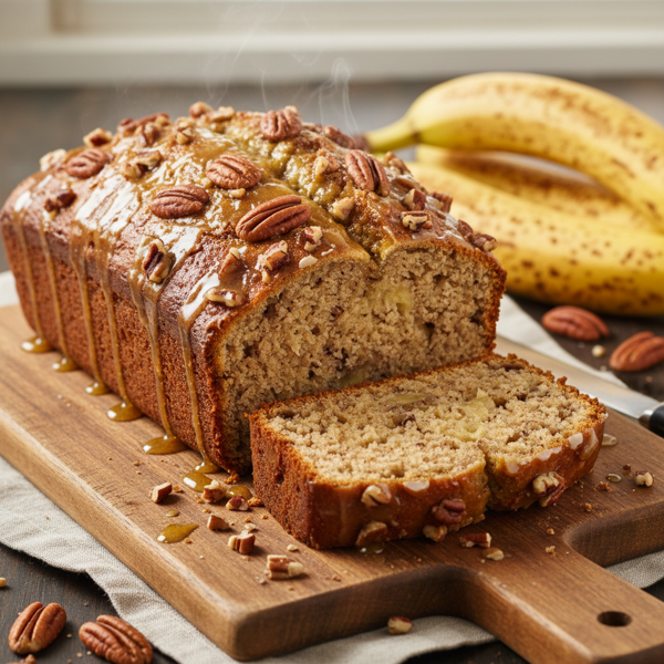 Ultimate Moist Banana Pecan Bread recipe
