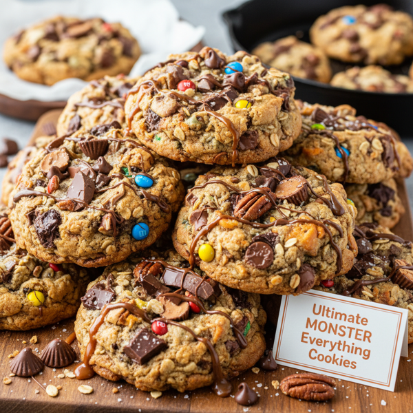 Ultimate Monster Everything Cookies recipe
