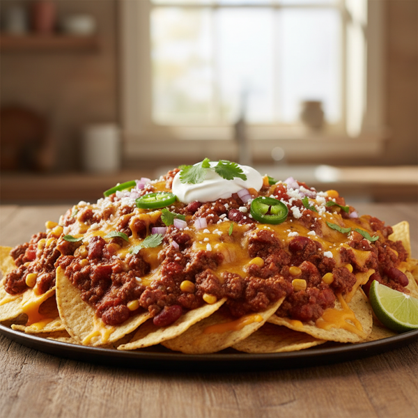 Ultimate Nacho Cheesy Chili recipe